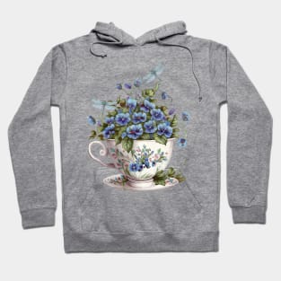 Floral Teacup Collection E Hoodie